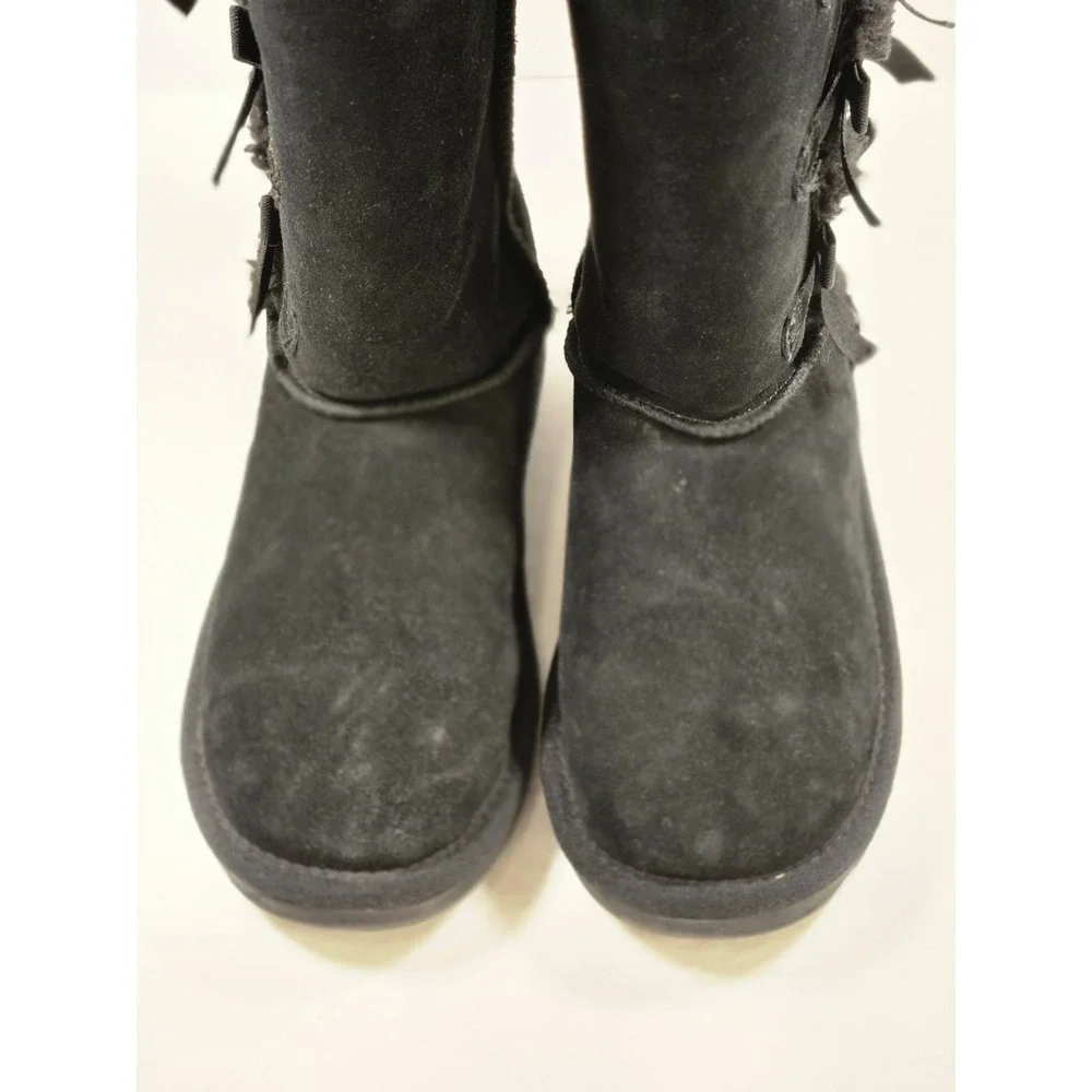 Koolaburra By UGG Girls Victoria Tall Black Suede Winter Boots Size 3‎ - 1020171